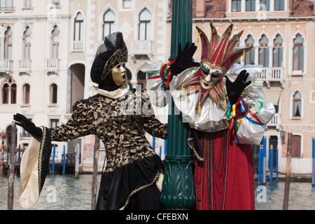 Carnevale a Venezia, Italia Foto Stock