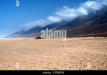 Fuerteventura Cofete spiaggia e cratere Foto Stock