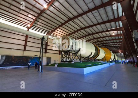 Saturn V razzo al Johnson Space Center in Texas. Foto Stock