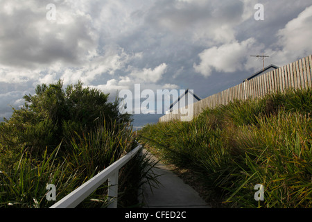 Faro in Myall Lakes National Park nel Nuovo Galles del Sud, Australia Foto Stock