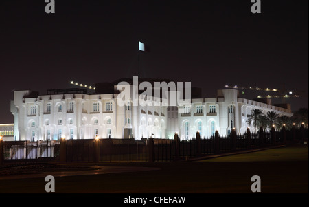 Il Diwan Emiri o emiro del palazzo a Doha, in Qatar Foto Stock