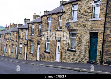 Skipton,piccolo cottage di data mining,identici,Strada dopo strada,North Yorkshire,Gran Bretagna,UK Foto Stock