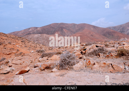 Isole Canarie Fuerteventura betencuria parco nazionale di scenari mozzafiato Foto Stock