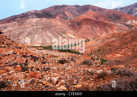 Isole Canarie Fuerteventura betencuria parco nazionale di scenari mozzafiato Foto Stock