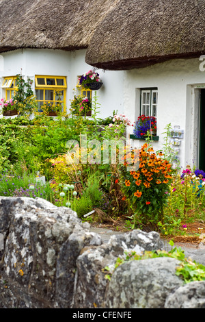 Cottage nel pittoresco villaggio di Adare nella contea di Limerick, Irlanda Foto Stock