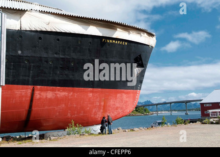 Norvegia Stokmarknes - centro amministrativo per Hadseloya. Coastal Express Museum Foto Stock