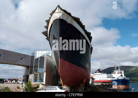 Norvegia Stokmarknes - centro amministrativo per Hadseloya. Coastal Express Museum Foto Stock