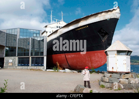 Norvegia Stokmarknes - centro amministrativo per Hadseloya. Coastal Express Museum Foto Stock