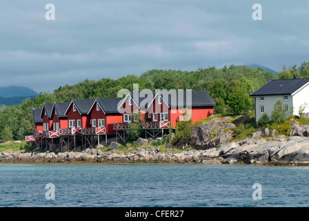 Norvegia - Stokmarknes - centro amministrativo per Hadseloya. Foto Stock