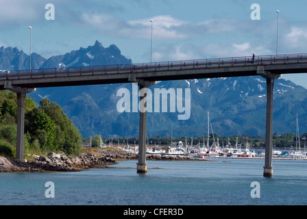 Norvegia - Stokmarknes - centro amministrativo per Hadseloya. Foto Stock