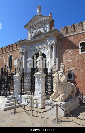 La Porta Magna, Arsenale, Venezia, Sito Patrimonio Mondiale dell'UNESCO, Veneto, Italia, Europa Foto Stock