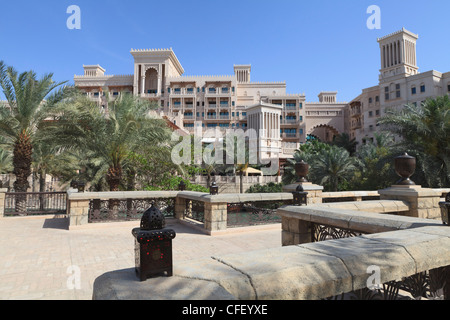 Al Qasr Hotel, parte del Madinat Jumeirah Hotel, spiaggia di Jumeirah, Dubai, Emirati Arabi Uniti Foto Stock