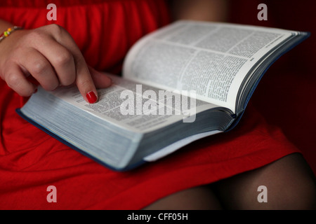 Le donne della lettura della Bibbia, Parigi, Francia, Europa Foto Stock