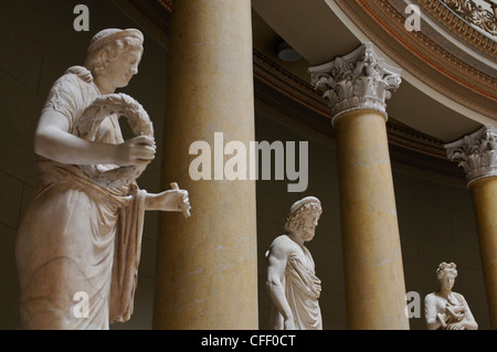 Vecchie statue nel Museo Egizio di Berlino, Germania, Europa Foto Stock