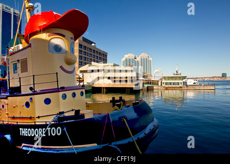 Theadore rimorchiatore, lungomare di Halifax, Nova Scotia, Canada Foto Stock