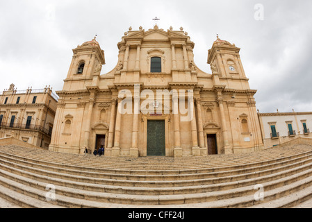 Il Duomo a Noto, Sicilia (Basilica Cattedrale di San Nicolo) Foto Stock