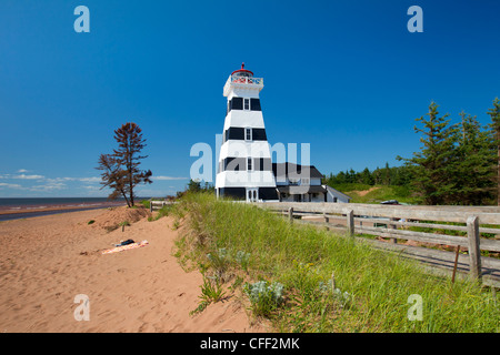 West Point Lighthouse, cedro Dunes Parco Provinciale, Prince Edward Island, Canada Foto Stock