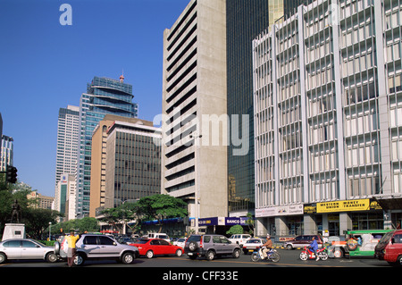 Filippine, Manila Makati quartiere degli affari Foto Stock