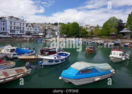 Porto Interno (barca galleggiante), Dartmouth, South Devon, Inghilterra, Regno Unito, Europa Foto Stock