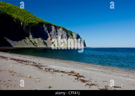 Costa, Mont Saint-Pierre, Penninsula Gaspé, Quebec, Canada Foto Stock