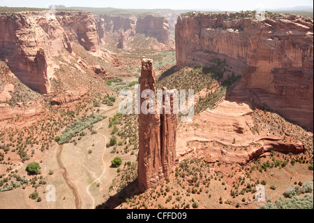Spider rock, Canyon De Chelly Foto Stock