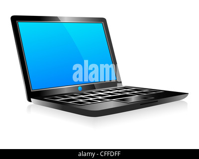 Computer laptop elettronica di tecnologia Foto Stock