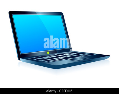 Computer laptop elettronica di tecnologia Foto Stock
