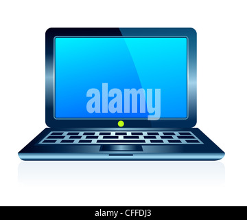 Computer laptop elettronica di tecnologia Foto Stock