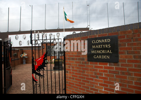 I martiri di clonard memorial garden west Belfast Irlanda del Nord Regno Unito Foto Stock