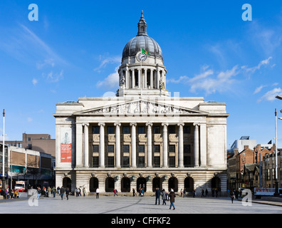 Nottingham Casa Consiglio (municipio), la Piazza del Mercato Vecchio, Nottingham, Nottinghamshire, England, Regno Unito Foto Stock