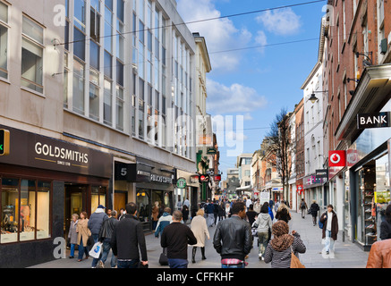 Negozi a Clumber Street nel centro della città, Nottingham, Nottinghamshire, England, Regno Unito Foto Stock