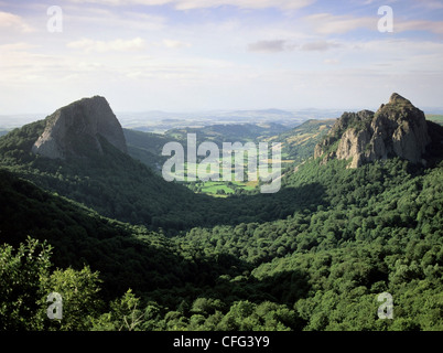 Auvergne del massiccio centrale della Francia Foto Stock