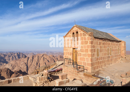 La Cappella della Santissima Trinità in cima al Monte Sinai in Egitto Foto Stock