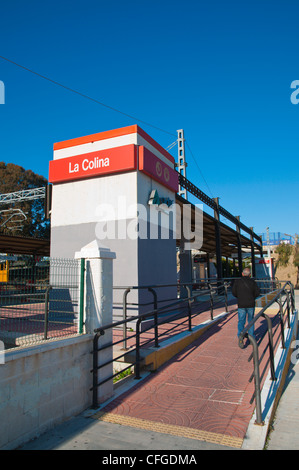 La Colina Stazione ferroviaria locale Torremolinos resort Costa del Sol Malaga Regione Andalusia Spagna Europa Foto Stock