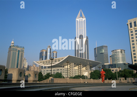 Cina, Shanghai, Piazza del Popolo Foto Stock