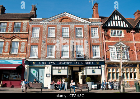 Georgian House su High Street, Henley-on-Thames, Oxfordshire, England, Regno Unito Foto Stock