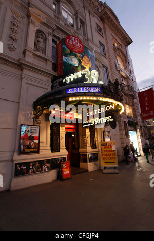 Il 39 passi al Criterion Theatre a Piccadily Circus nel West End di Londra Foto Stock