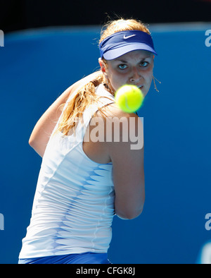 Sabine LISICKI (GER) presso l'Australian Open 2012, ITF Grand Slam torneo di tennis, Melbourne Park,l'Australia. Foto Stock