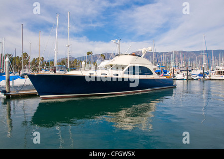 Nuovo elegante powerboat Foto Stock
