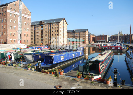 Victoria Dock, Gloucester Docks, REGNO UNITO Foto Stock