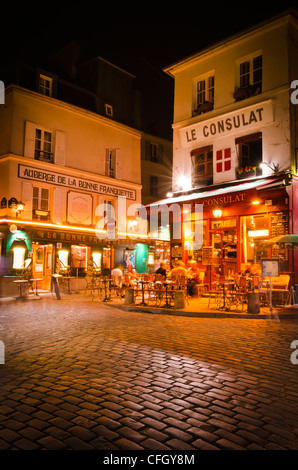 Le Consulat Ristorante, Montmartre, Parigi, Francia Foto Stock