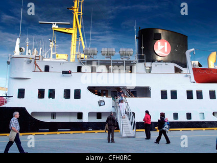 Norvegia Molde MS NORDSTJERNEN classic Hurtigruten viaggio costiero nave in porto. Opera principalmente attorno a Spitzbergen arcipelago. Foto Stock