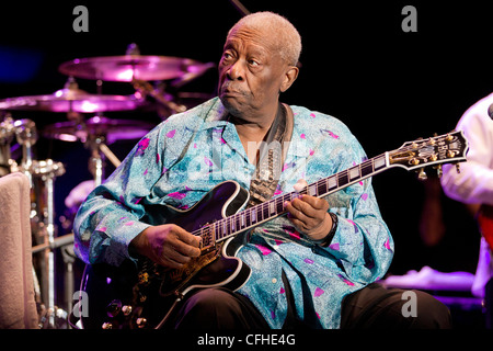 Il chitarrista BB King (luglio 2011) Foto Stock