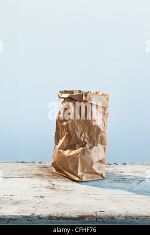 Sacchetto di carta, il contenimento,plain Foto Stock