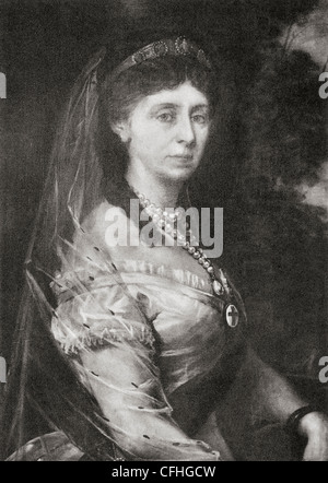 Augusta di Sassonia-weimar-Eisenach, 1811 - 1890. Regina di Prussia, primo tedesco imperatrice come consorte di Guglielmo I, imperatore tedesco Foto Stock