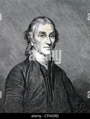 Joseph Priestley (1733-1804). Inglese teologo, filosofo e chimico. Incisione. Xix secolo. Foto Stock