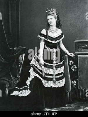 MARGHERITA di Savoia, regina d'Italia (1851-1926) fotografato in 1875 Foto Stock