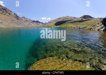 L'Italia, Trentino Alto Adige, il Parco Nazionale dello Stelvio, il lungo lago Foto Stock