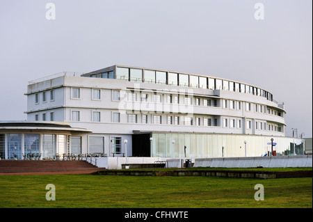 Midland Hotel. Marine Road West, Morecambe, Lancashire, Inghilterra, Regno Unito, Europa. Foto Stock