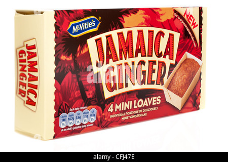 Scatola di Mcvites Giamaica dolci allo zenzero Foto Stock